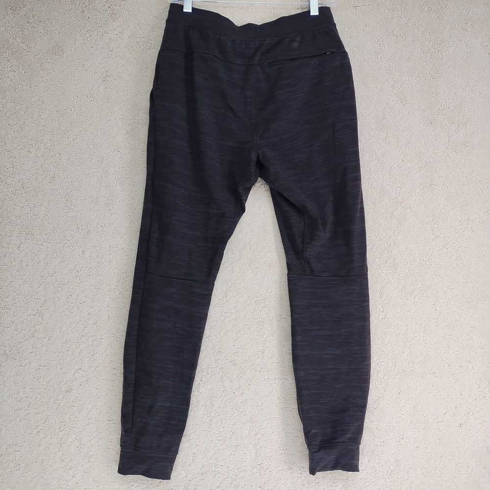 Lululemon Joggers Womens S Black Heather Drawstring Zipper Pocket Athleisure